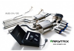 Ligne d'échappement Cat-Back sport inox ARMYTRIX à valves pour Audi S5 V6 3,0 TFSI (2009-)