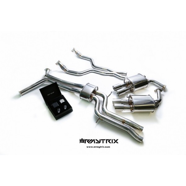 Ligne d'échappement Cat-Back sport inox ARMYTRIX à valves pour Audi A7 3,0 TFSI SportBack C7 (2012-)