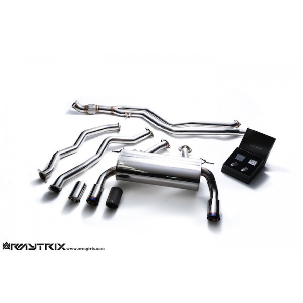 Ligne d'échappement sport complète inox ARMYTRIX à valves pour Bmw Série 4 435i (F32/F33)