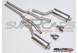 Ligne d'échappement Cat-Back MILLTEK SPORT pour Audi RS6 C5 V8 Bi-Turbo (2002-2004)