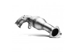 Descente de turbo avec catalyseurs sport Akrapovic en Inox pour Mini Copper JCW R56 / R57 (inclus Cabrio)