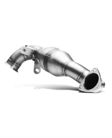 Descente de turbo avec catalyseurs sport Akrapovic en Inox pour Mini Copper JCW R56 / R57 (inclus Cabrio)