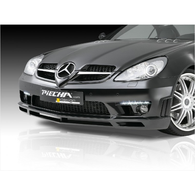 Lame Pare Choc Avant Maxton Pour Mercedes Classe C W 204 AMG-Line