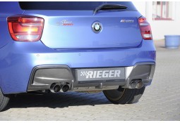 Diffuseur arrière Rieger 4 sorties pour Bmw Série 1 (F20/21) Pack M (09/2011-03/2015)