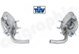 Echappement sport Inox à valves CARGRAPHIC pour Porsche 996 3,4 / 3,6