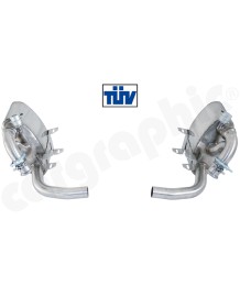 Echappement sport Inox à valves CARGRAPHIC pour Porsche 996 3,4 / 3,6