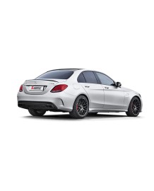 Ligne d'échappement Cat-Back en Titane Akrapovic pour Mercedes Classe AMG C63 / AMG C63S Berline