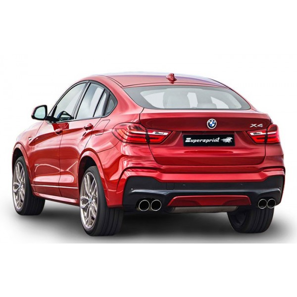 Echappement sport " Racing" Supersprint pour Bmw X4 435d X-Drive (F26)