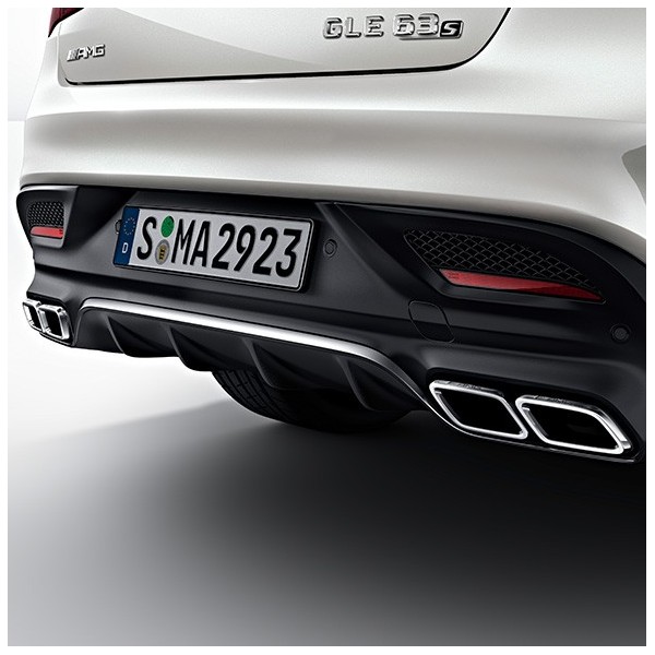 Diffuseur arrière + embouts échappements GLE Coupé 63 S AMG pour Mercedes GLE Coupé C292 Pack AMG