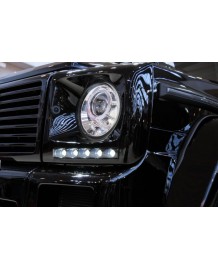 Entourages de feux avants avec feux de jour LED BRABUS pour Mercedes Classe G (W463)