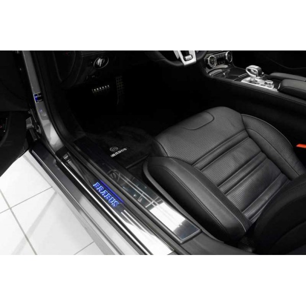 Seuils de portes aluminium lumineux BRABUS pour Mercedes SL R231