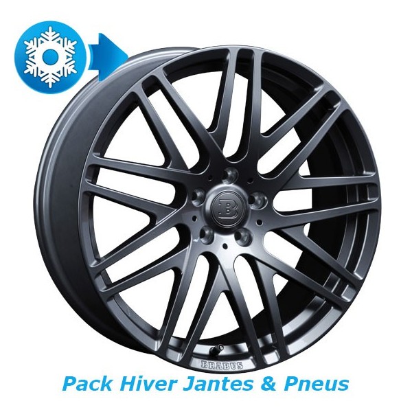 Pack HIVER jantes et pneus BRABUS Monoblock F en 9,5x19" pour Mercedes CLS 63 AMG Shooting Brake X218