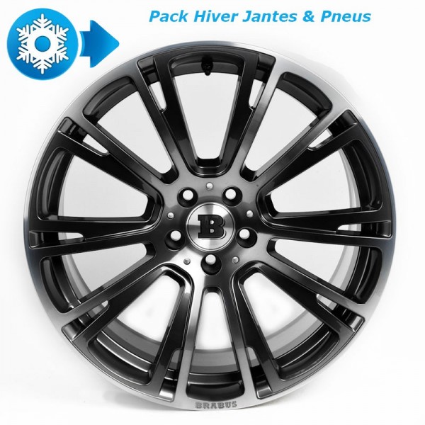 Pack HIVER jantes et pneus BRABUS Monoblock R en 9,5x20" pour Mercedes GLE & ML W166