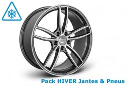 Pack HIVER jantes et pneus TECHART Formula IV Silver 21" pour Porsche Macan 95B (2014-)