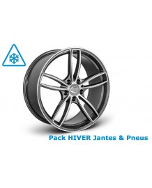 Pack HIVER jantes et pneus TECHART Formula IV Silver 21" pour Porsche Macan 95B (2014-)