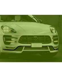 Lame de pare-chocs avant Carbone TECHART pour Porsche Macan Turbo 95B1 (2014-2018)