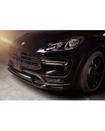 Lame de pare-chocs avant Carbone TECHART pour Porsche Macan Turbo 95B1 (2014-2018)