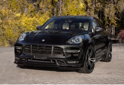 Lame de pare-chocs avant Carbone TECHART pour Porsche Macan Turbo 95B1 (2014-2018)