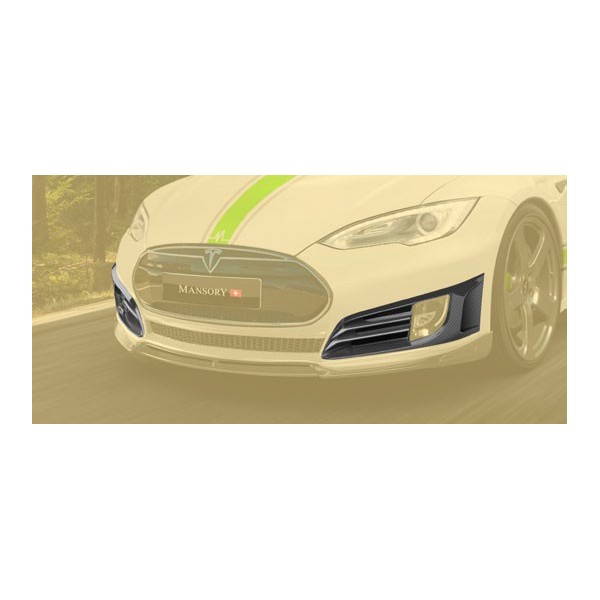 Entrées d'air avant carbone MANSORY pour Tesla Model S