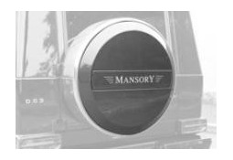 Cache-roue de secours Carbone lumineux MANSORY pour Mercedes Classe G (W463)(2012-)