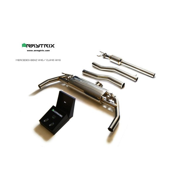 Ligne d'échappement Cat-Back inox ARMYTRIX à valves pour Mercedes Classe A 45 AMG (W176)