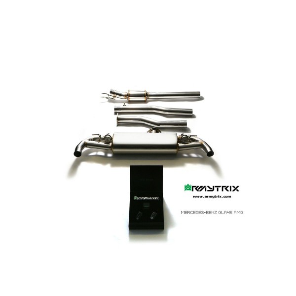 Ligne d'échappement inox Cat-Back ARMYTRIX à valves pour Mercedes GLA45 AMG (X156) (2013-)