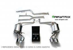 Ligne d'échappement inox Cat-Back ARMYTRIX à valves pour Mercedes Classe C180 / C200/ C250 (W/S/C204) (2011-2014)