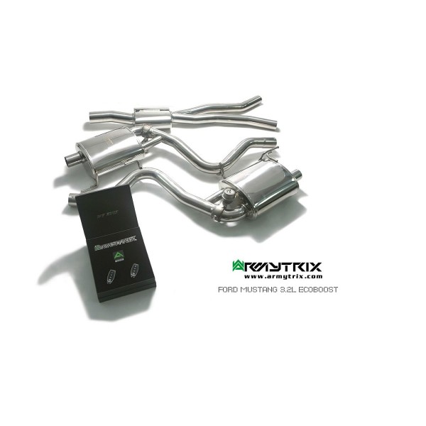 Ligne d'échappement inox Cat-Back ARMYTRIX à valves Ford Mustang ECOBOOST (2015-) Ligne d'échappement inox Cat-Back ARMYTRIX à valves Ford Mustang ECOBOOST (2015-)