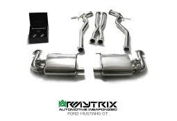 Ligne d'échappement inox Cat-Back ARMYTRIX à valves Ford Mustang GT 5,0 V8 (2015-)