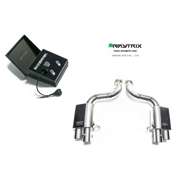 Echappement sport Titane ARMYTRIX à valves pour Ferrari 599 GTO (2011-2012)