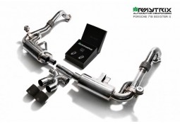 Ligne d'échappement inox Cat-Back ARMYTRIX à valves Porsche Cayman 2,0T / 2,5 T / Cayman S (718) (2016)