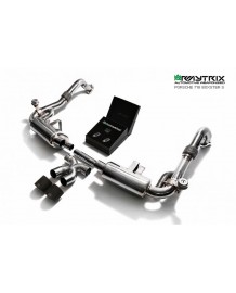 Ligne d'échappement inox Cat-Back ARMYTRIX à valves Porsche Cayman 2,0T / 2,5 T / Cayman S (718) (2016)