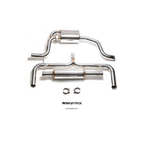 Ligne d'échappement sport inox Cat-Back ARMYTRIX à valves pour Golf 7 GTI (MK7) (2013-)