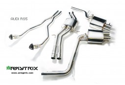 Ligne d'échappement sport Cat-Back inox ARMYTRIX à valves pour Audi RS5 (B8) (2010-2015)