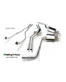 Ligne d'échappement sport Cat-Back inox ARMYTRIX à valves pour Audi RS5 (B8) (2010-2015)