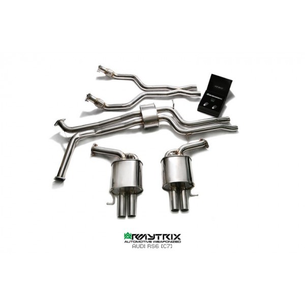 Ligne d'échappement sport Cat-Back inox ARMYTRIX à valves pour Audi RS6 (C7) (2013-)