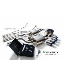Ligne d'échappement Cat-Back sport inox ARMYTRIX à valves pour Audi S5 V6 3,0 TFSI (2009-)