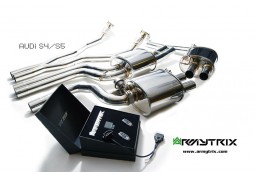 Ligne d'échappement Cat-Back inox ARMYTRIX à valves pour Audi S4 V6 Berline & Avant (2008-2015)