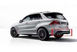 Diffuseur arrière + embouts échappements GLE 63 AMG pour Mercedes GLE W166 Pack AMG