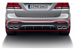 Diffuseur arrière + embouts échappements GLE 63 AMG pour Mercedes GLE W166 Pack AMG