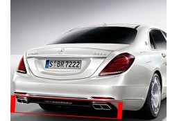 Diffuseur arrière + embouts échappements S63 AMG pour Mercedes Classe S W222 SANS Pack AMG