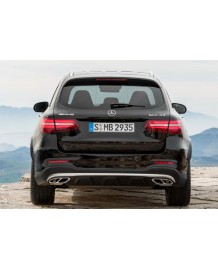 Embouts d'échappement chrome GLC43 AMG pour Mercedes GLC X253 (2015-) Pack AMG