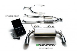 Ligne d'échappement sport inox Cat-Back ARMYTRIX à valves pour Nissan 370Z (2009-)