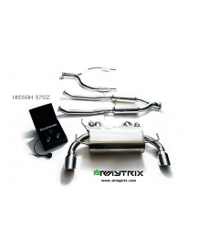 Ligne d'échappement sport inox Cat-Back ARMYTRIX à valves pour Nissan 370Z (2009-)