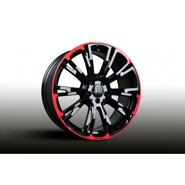 Pack jantes et pneus BRABUS Monoblock R Red/Black en 8,5x19" pour Mercedes GLA (X156)