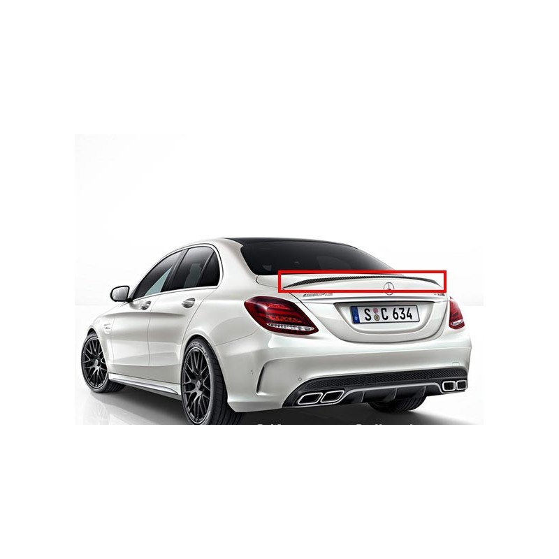 Cup Becquet Lèvre Carbone pour Mercedes Classe C w205 c205 AMG Line Becquet Lèvre