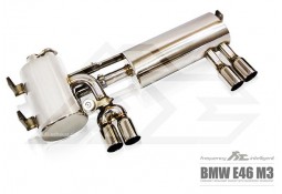 Silencieux d'échappement inox FI EXHAUST à valves pour Bmw M3 E46 (2001-2006)