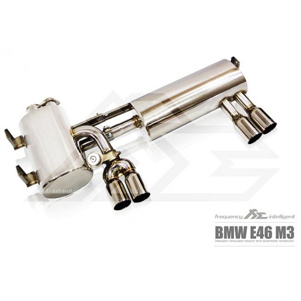 Silencieux d'échappement inox FI EXHAUST à valves pour Bmw M3 E46 (2001-2006)