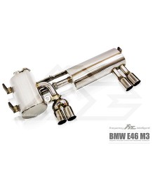 Silencieux d'échappement inox FI EXHAUST à valves pour Bmw M3 E46 (2001-2006)