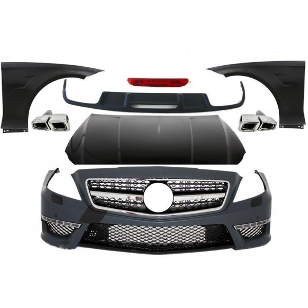 Kit carrosserie look CLS63 AMG pour Mercedes CLS (C218) Pack AMG